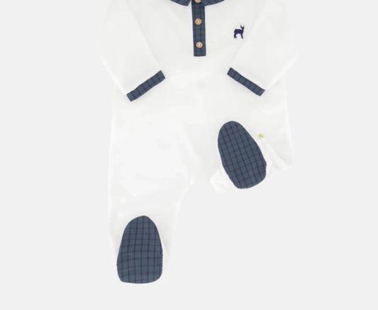 Les Enfantines Paris - Baby's Smooth Velvet Footie - Rack Hunt -