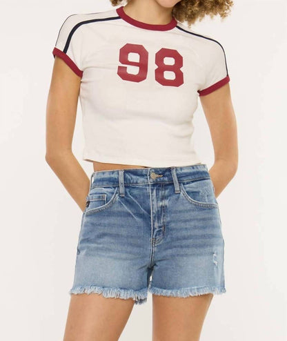High Rise Mom Shorts