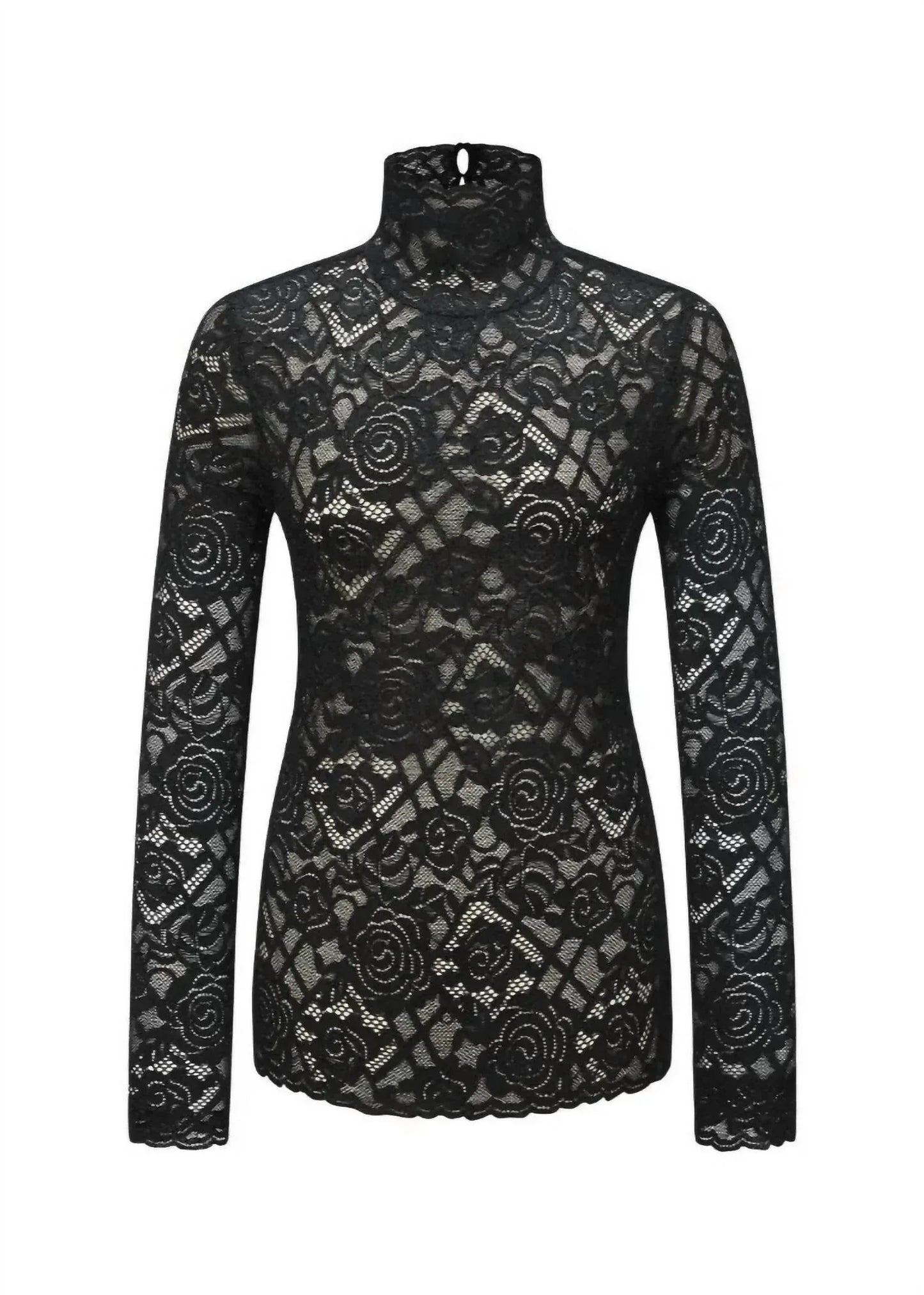 T.W.I.N. That’s What I Need - Lace Turtleneck Top - Rack Hunt