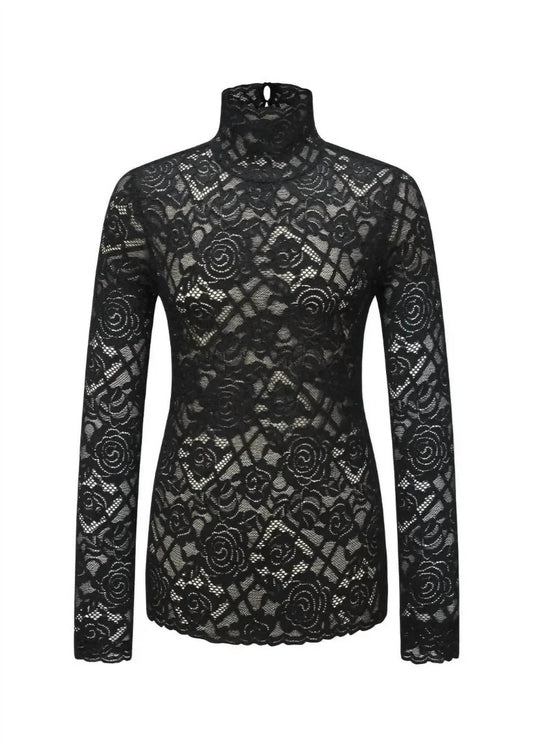 T.W.I.N. That’s What I Need - Lace Turtleneck Top - Rack Hunt