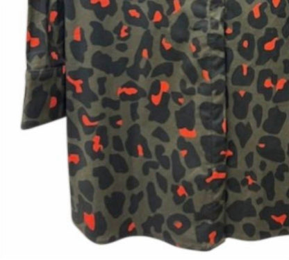 Women's Nancy Printed Button Front Top