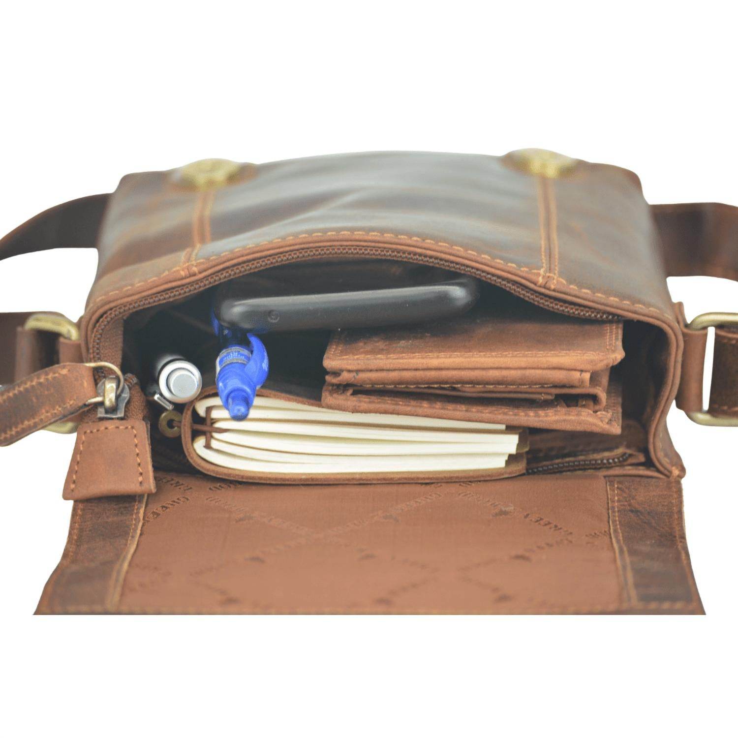 Greenwood Leather - Women's Dubbo Leather Shoulder Bag - Rack Hunt