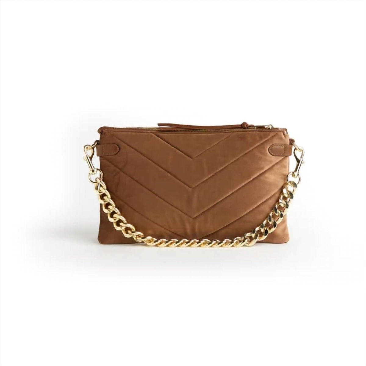 Women's Velvet Envelope Bag With Chain