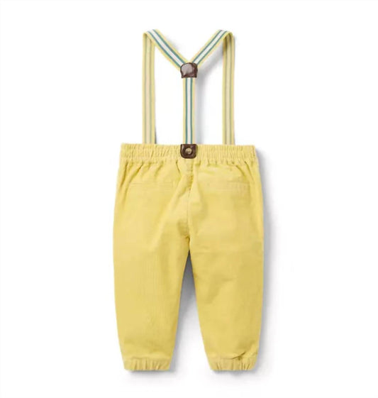 Kid's Suspender Corduroy Pant