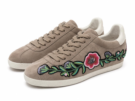 Women's Gull Floral Embroidered Sneakers