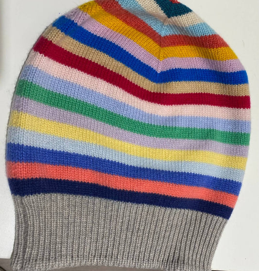 Women's Cashmere Striped Hat