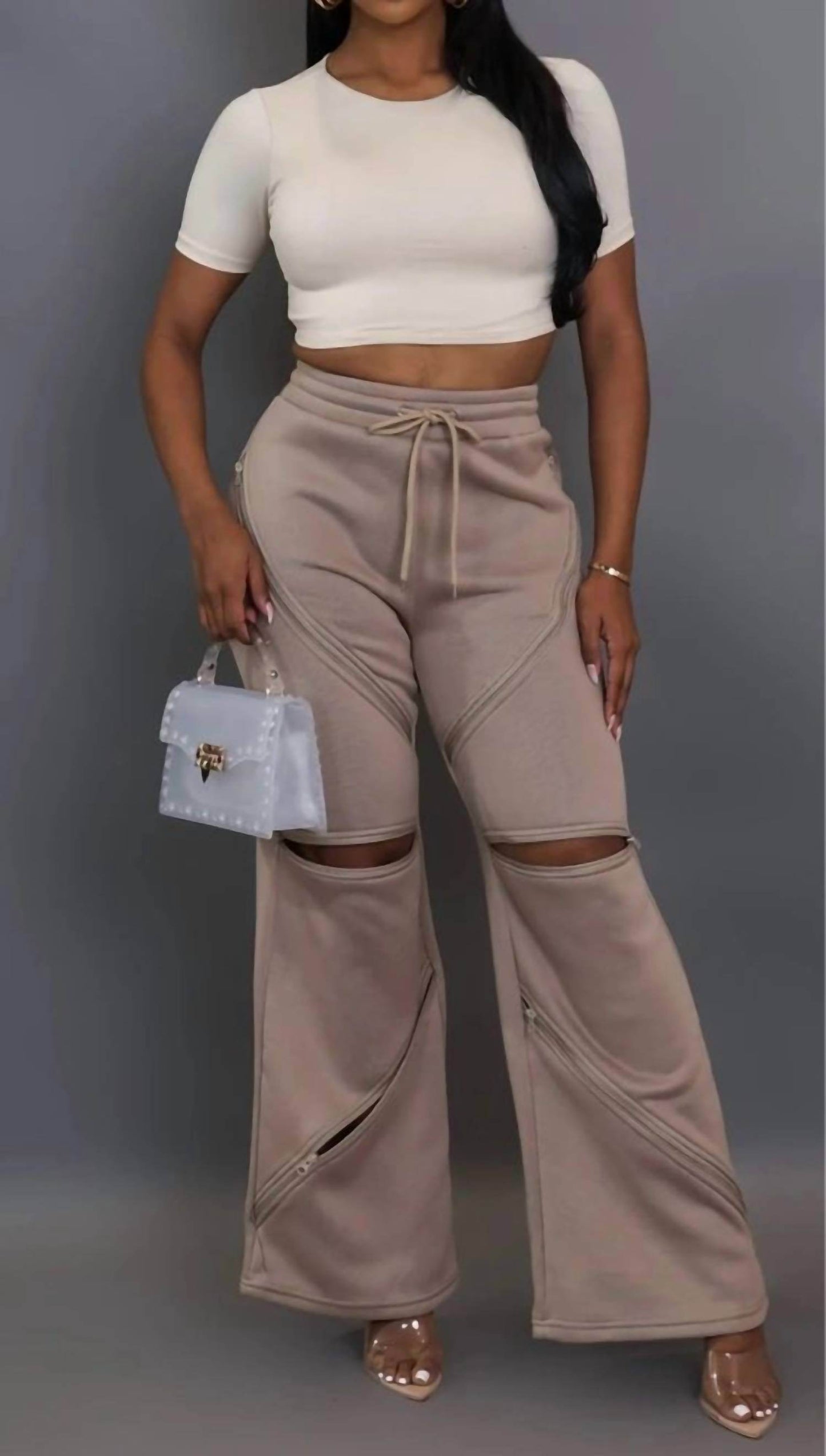 Fancy Dream USA - Women's Zip It Up Sweatpants - Rack Hunt -