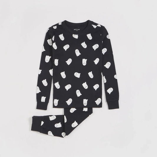 Petit Lem - Kid's Ghost Glow Long Sleeve Pajama Set - Rack Hunt