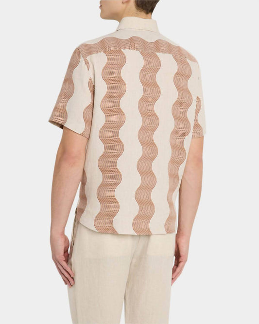 FRESCOBAL CARIOCA - Castro Duo Cabana Stripe Short Sleeve Shirt - Rack Hunt -