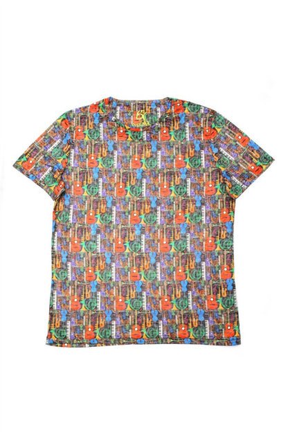 Music Instruments Multi Print T-Shirt