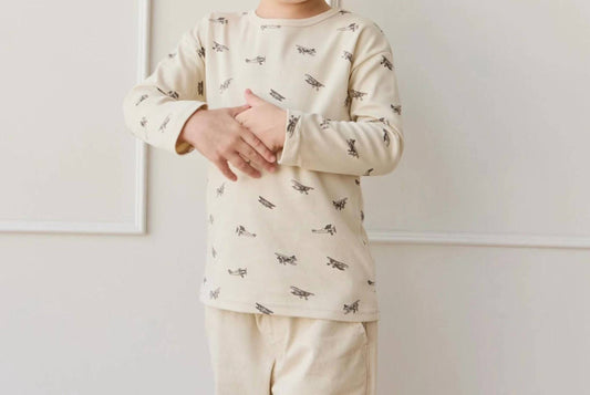Pima Cotton Arnold Long Sleeve Top