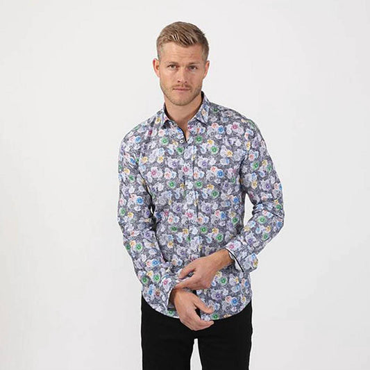 Static Floral Button Down Shirt