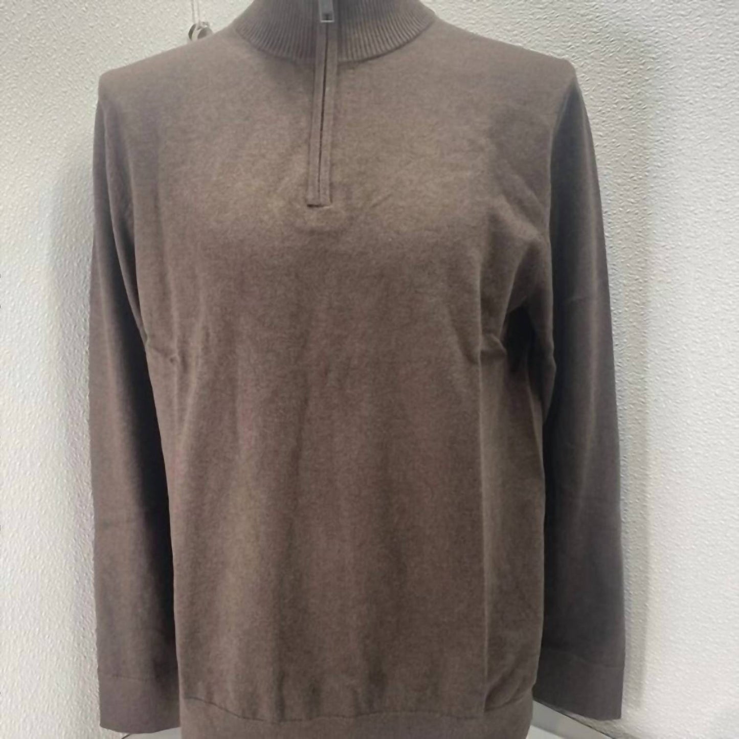 Men’s Washable Cotton-cashmere Half Zip Sweater