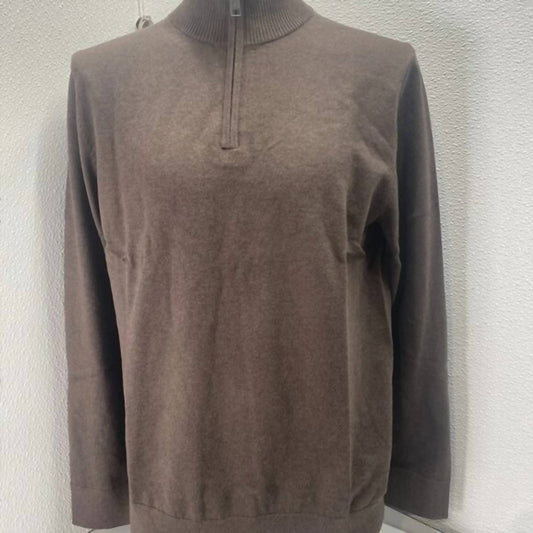 Men’s Washable Cotton-cashmere Half Zip Sweater