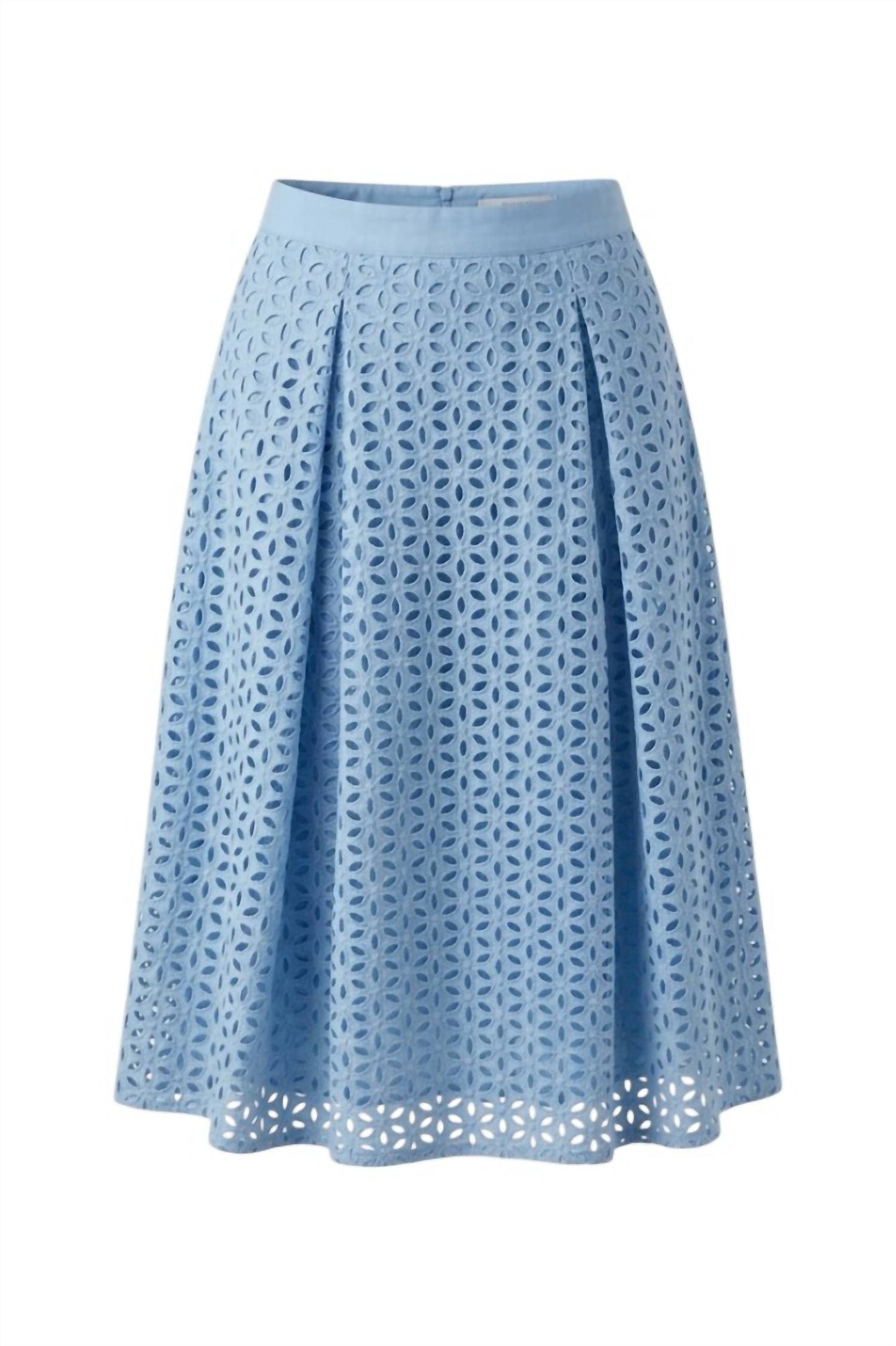 Women's Cotton Eyelet Flared Skirt