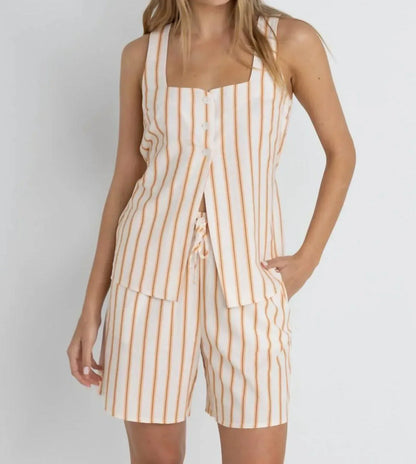 Rhythm. - Tide Stripe Longline Shorts - Rack Hunt