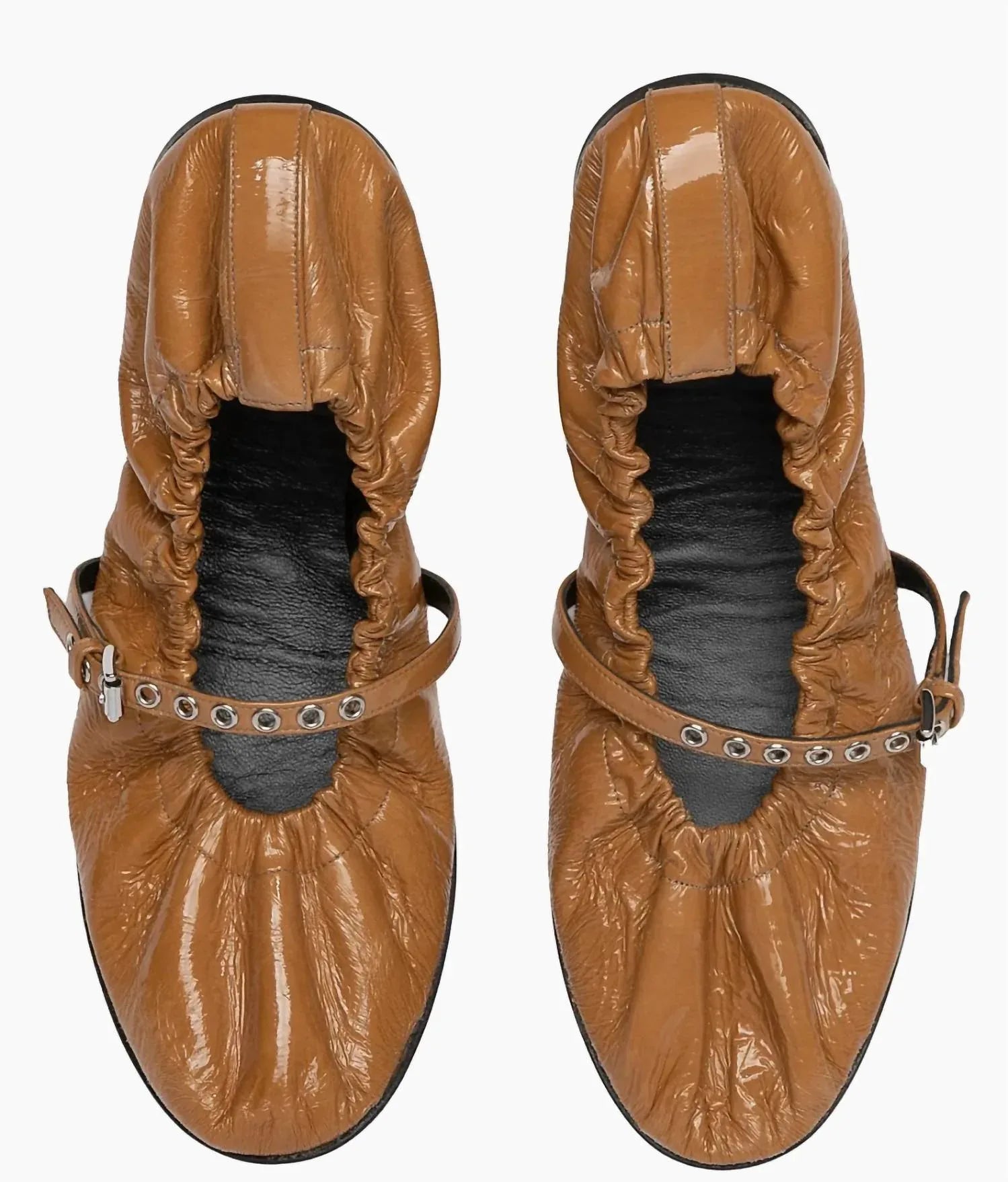 PIERRE HARDY - Women's Margot Patent Leather Ballet Flats - side view - Rack Hunt
