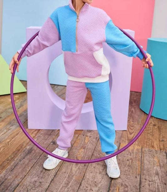 Color Block Pullover Sweatshirt