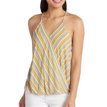 Market & Spruce - Coastal Lady V-neck Sleeveless Blouse - Plus - Rack Hunt