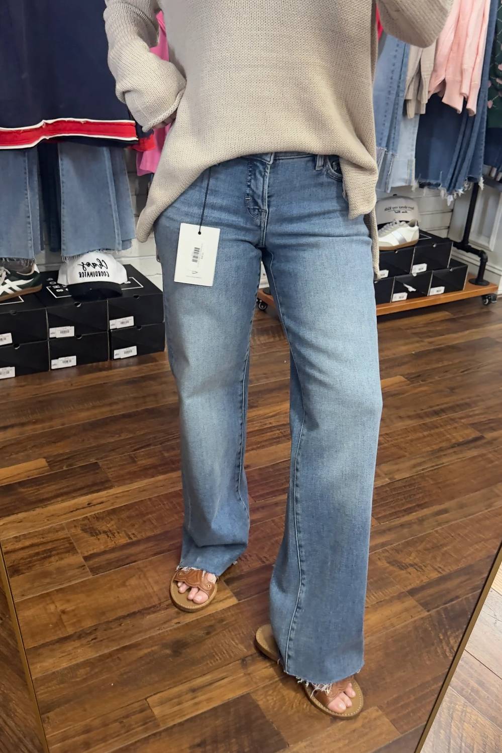 Ella Low Rise Straight Jeans