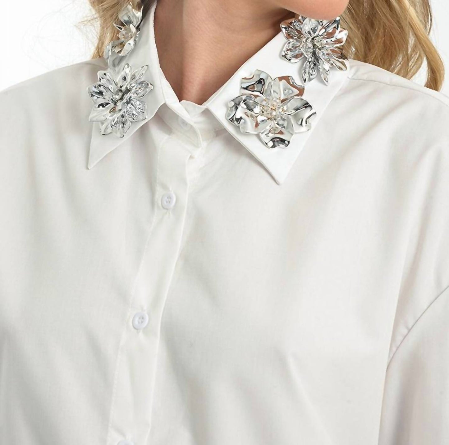 Embellished Collar Blouse