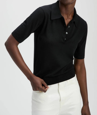 Refined Short Sleeve Polo Top