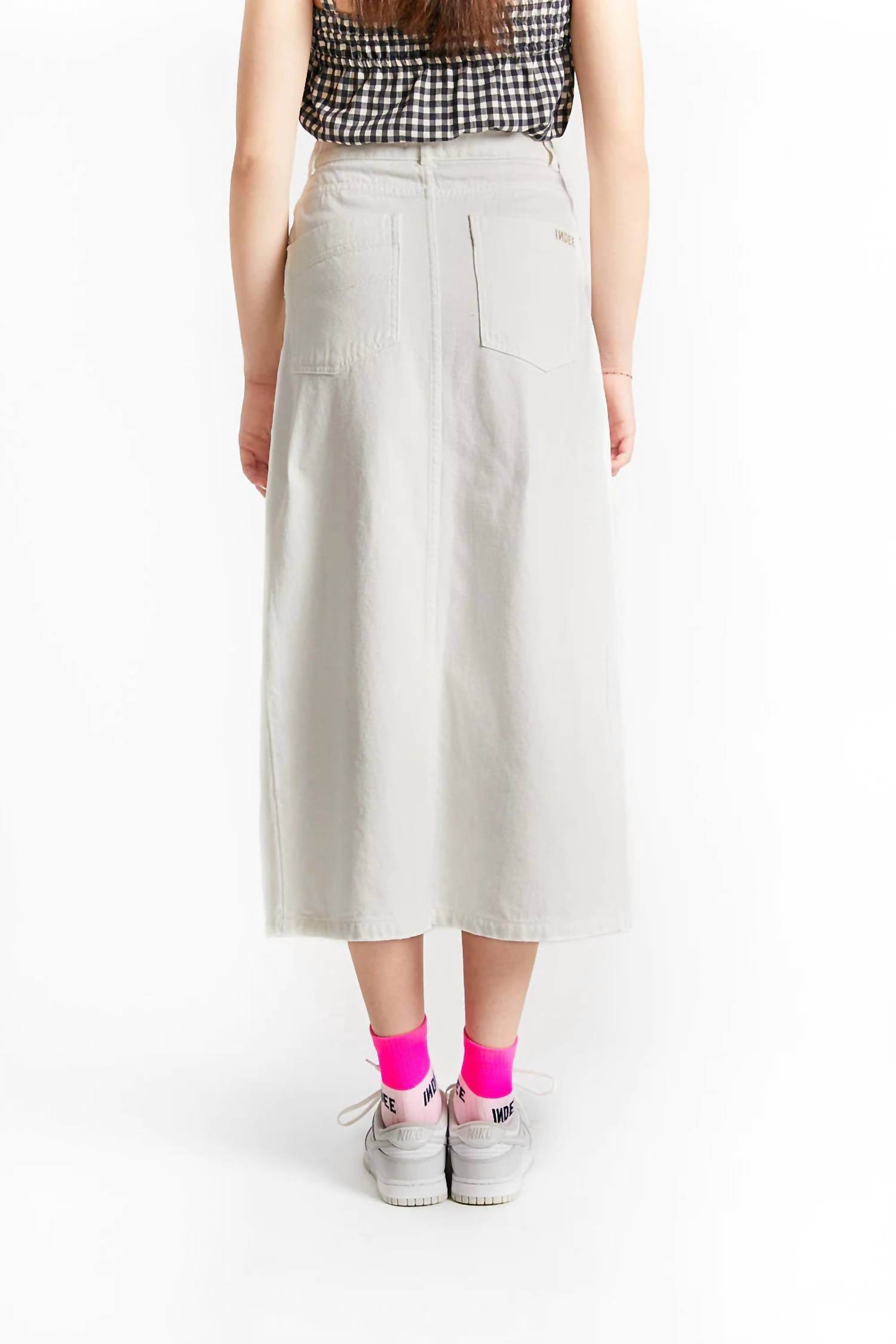 INDEE - Girl's Pompei Long Denim Front Slip Skirt - Rack Hunt -