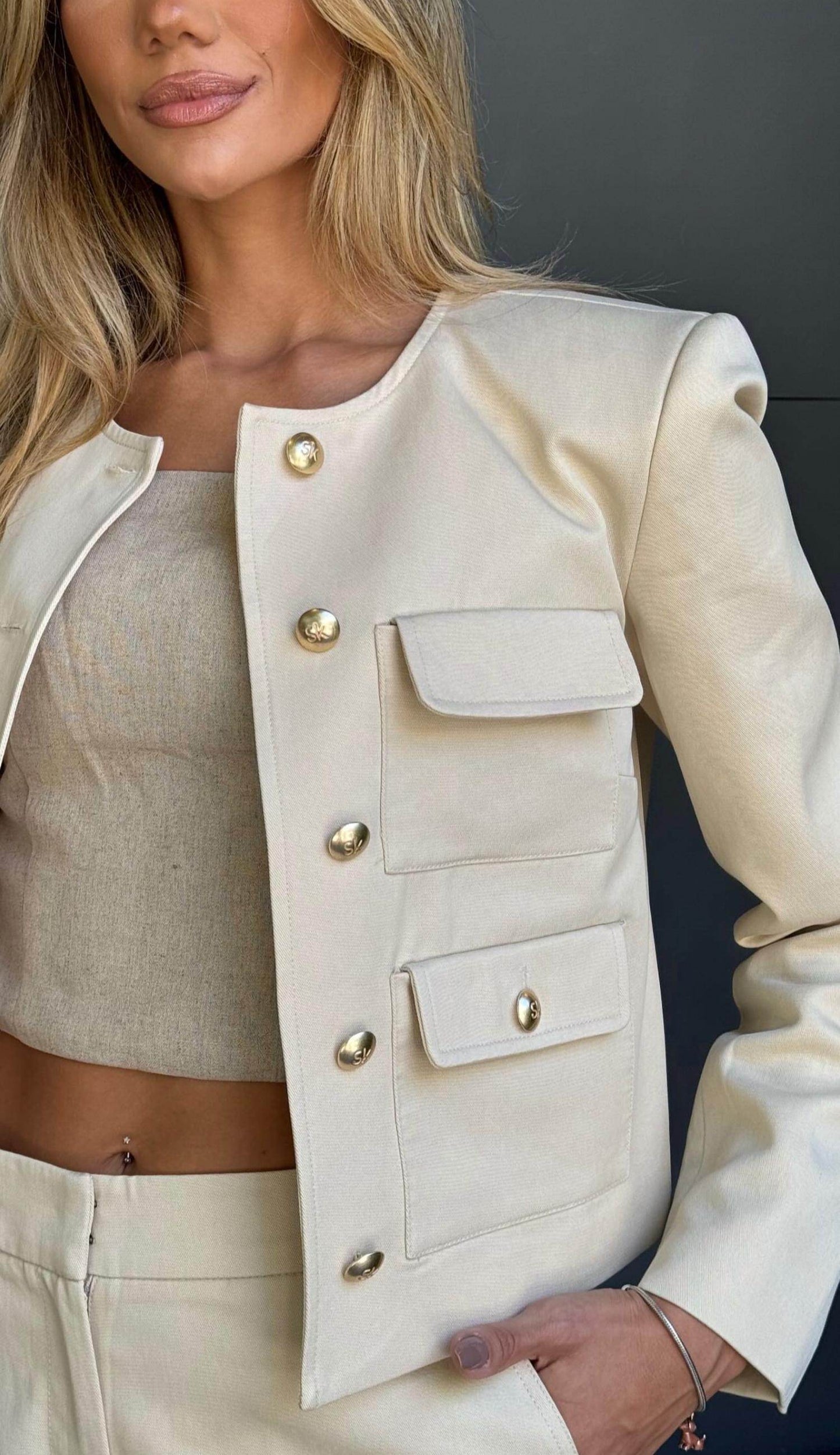 Skunk - Perfect Chanel Like Blazer And Pants Set - Rack Hunt -