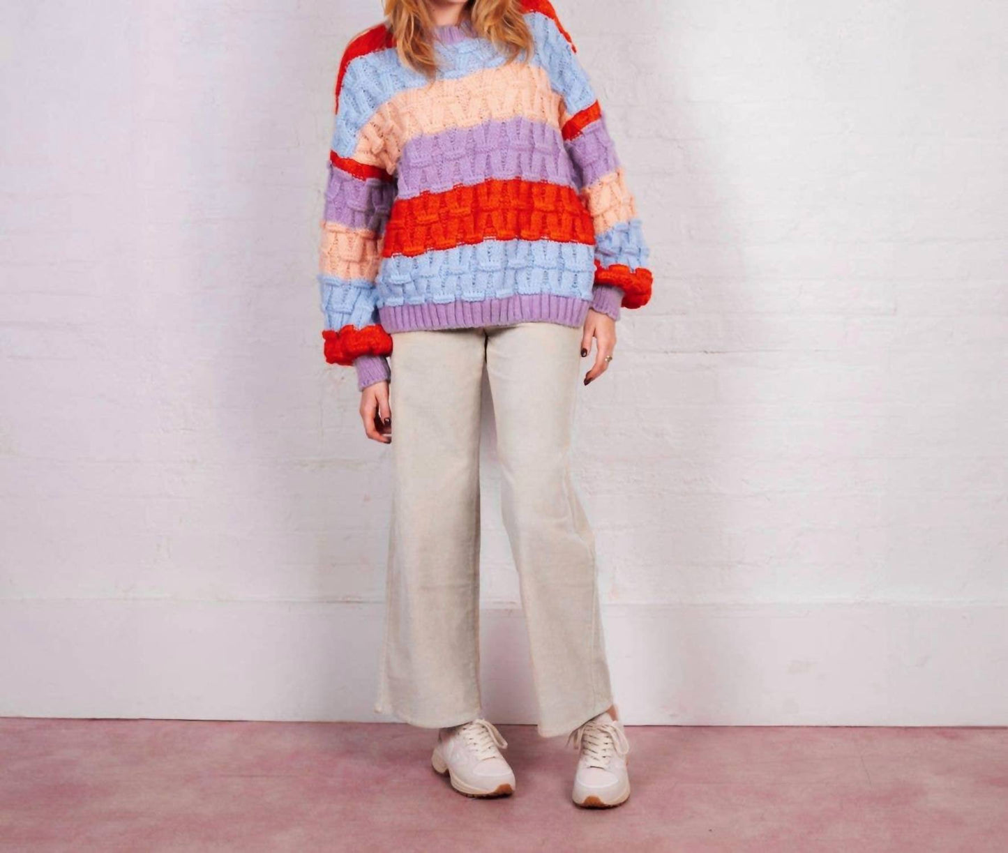 Mandy Criss-cross Stripe Sweater