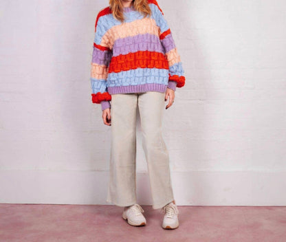 Mandy Criss-cross Stripe Sweater