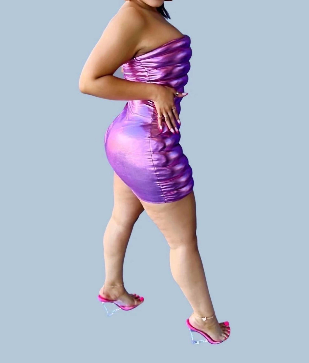 You Know The Vibes Puffy Bubble Tube Mini Dress