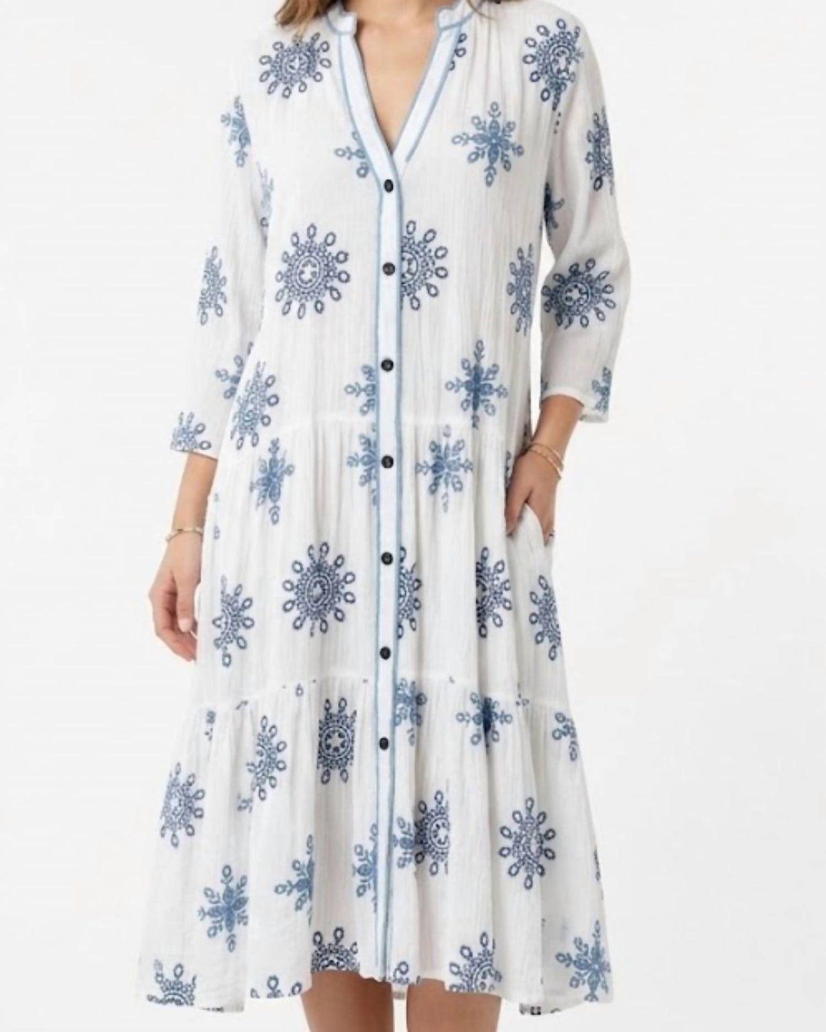 Beaded Tunic Mini Dress