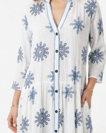 Beaded Tunic Mini Dress