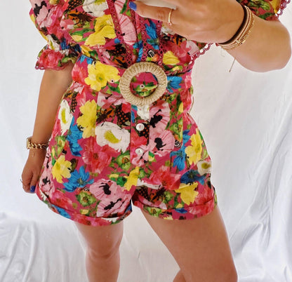 Women's All Things Colorful Florals Romper