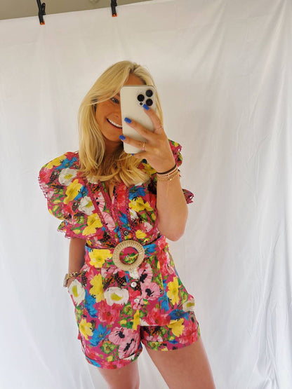 Women's All Things Colorful Florals Romper