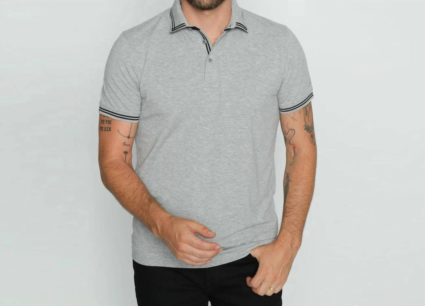 Slim Fit Polo With Trim