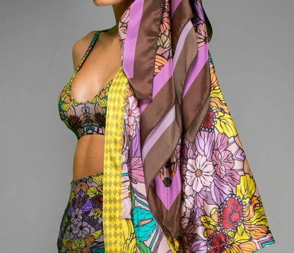 Nuvula - Floral Satin Kimono - Rack Hunt