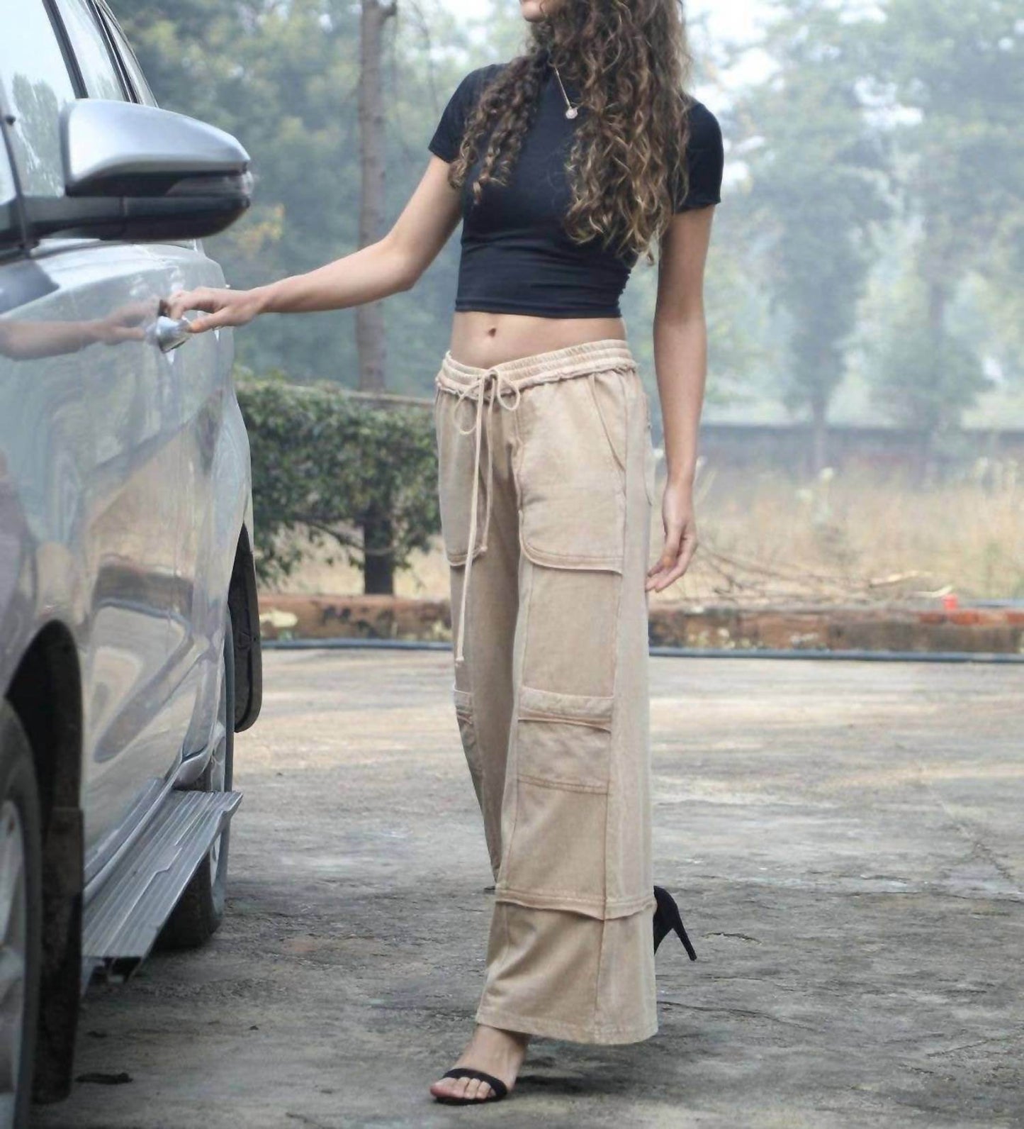 Avani Del Amour - Women's Wide Leg Utility Pants - Rack Hunt -