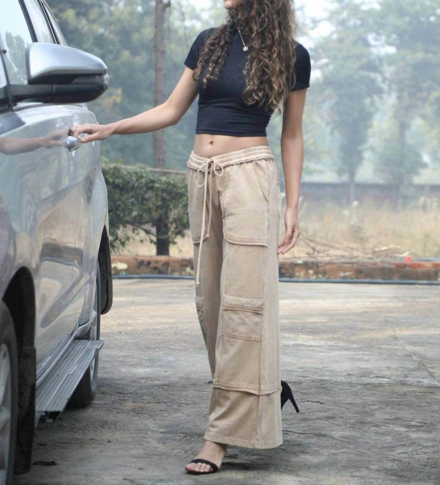 Avani Del Amour - Women's Wide Leg Utility Pants - Rack Hunt -