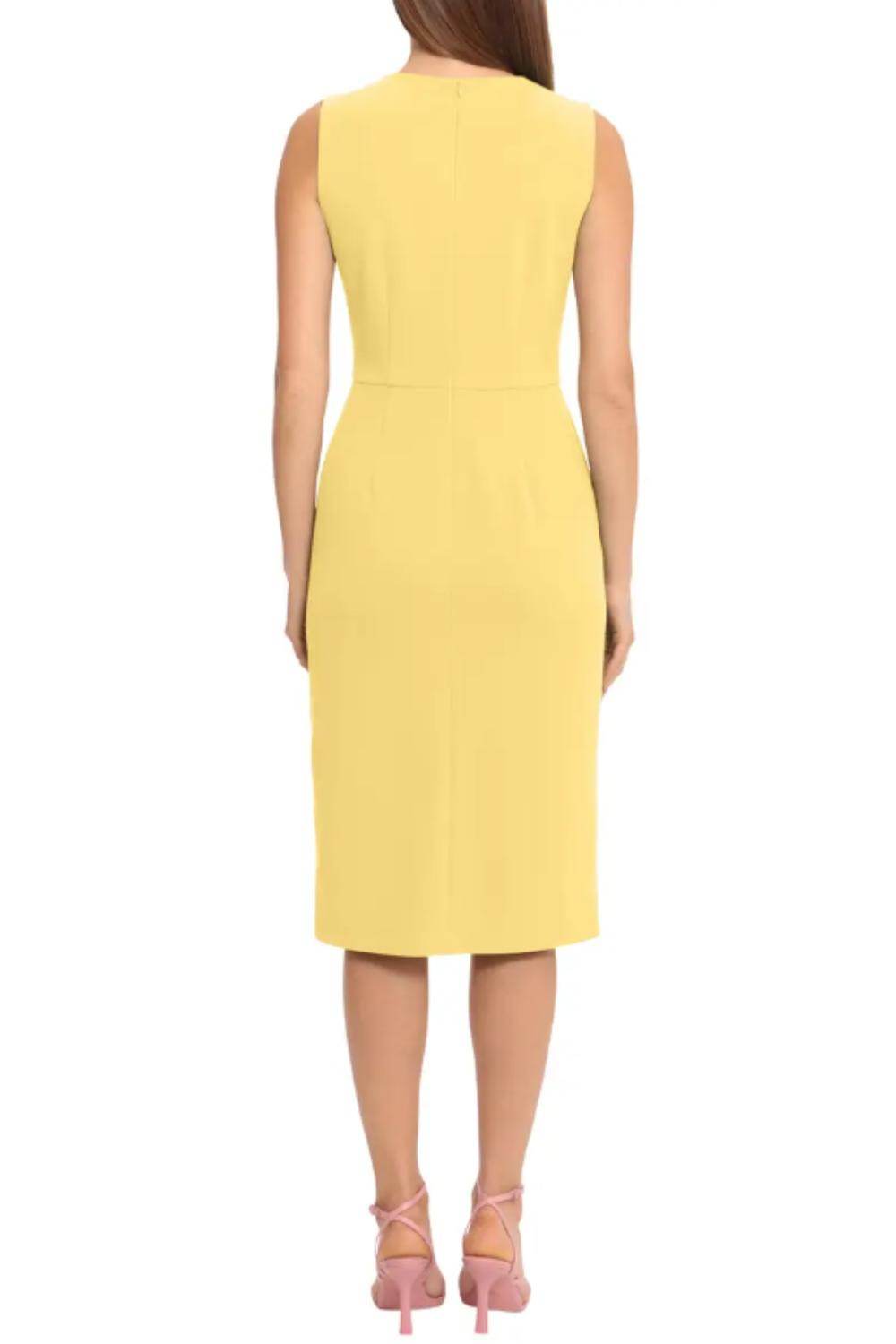 Ivy & Blu - Sleeveless Front-slit Sheath Dress - Rack Hunt
