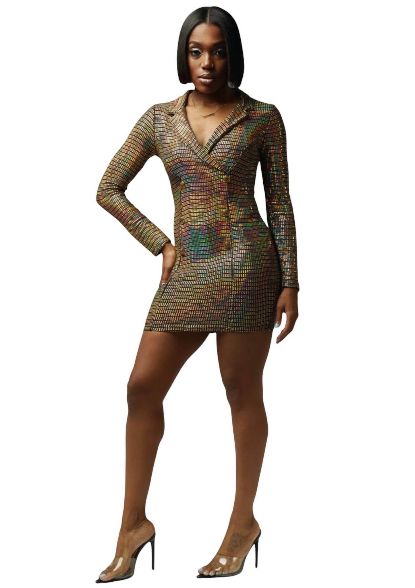 La Banga - Metallic Blazer Dress - Rack Hunt