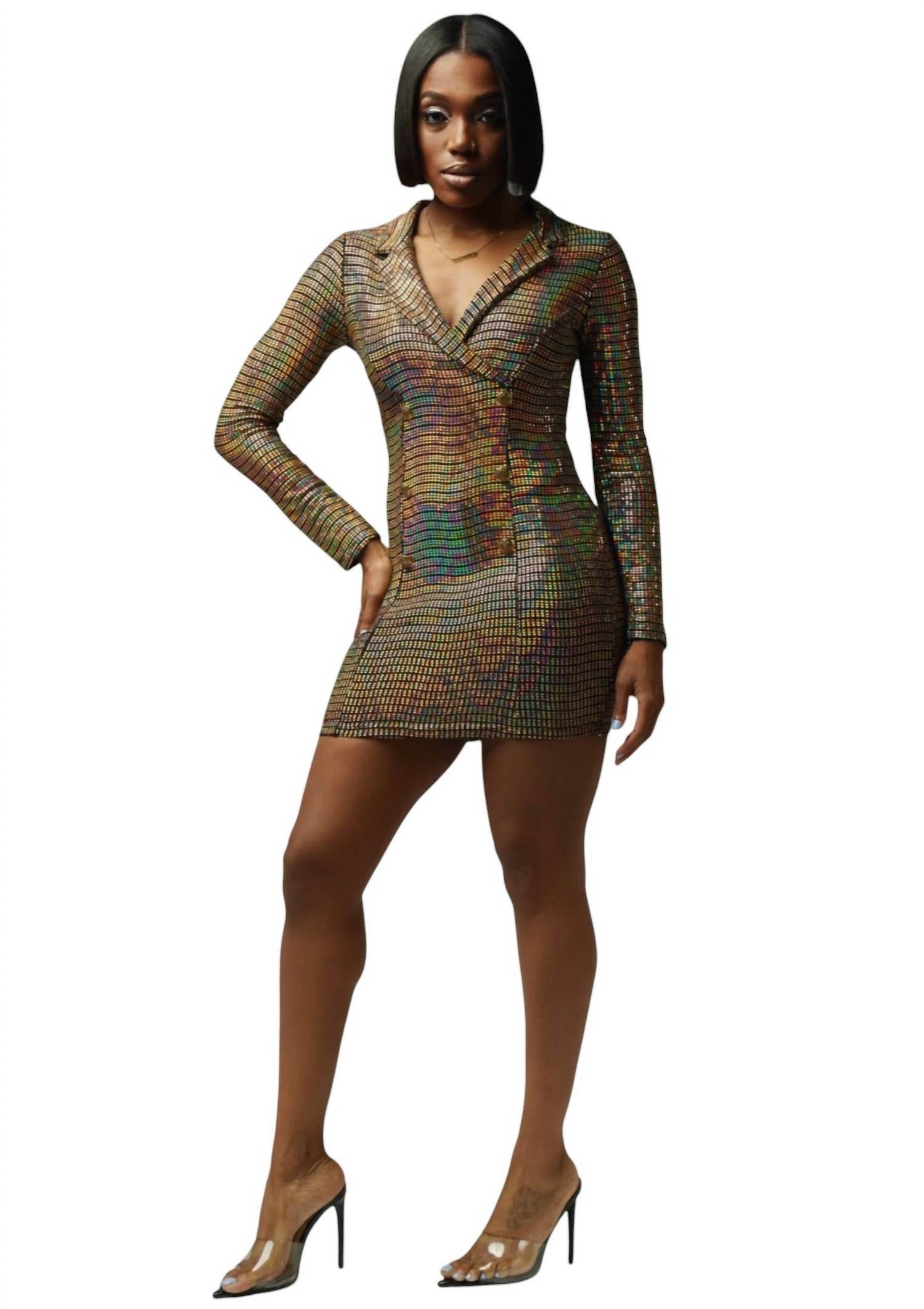 La Banga - Metallic Blazer Dress - Rack Hunt