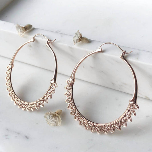 Astor & Orion - Women's Corazon Hoop Earrings - Rack Hunt -