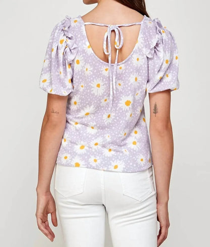 WESTMOON - Daisy Puff Short Sleeve Blouse - Rack Hunt