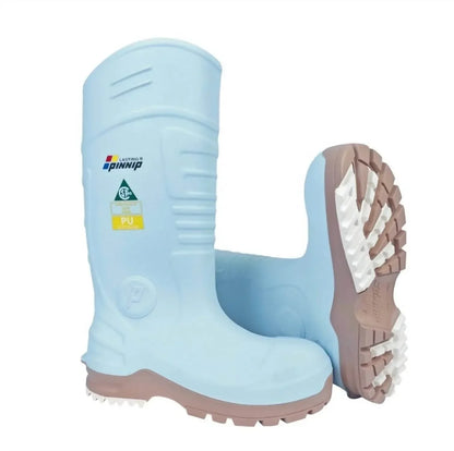 Pinnip - Women's Csa Approved Waterproof Pu Steel Toe Rubber Safety Boots - Rack Hunt