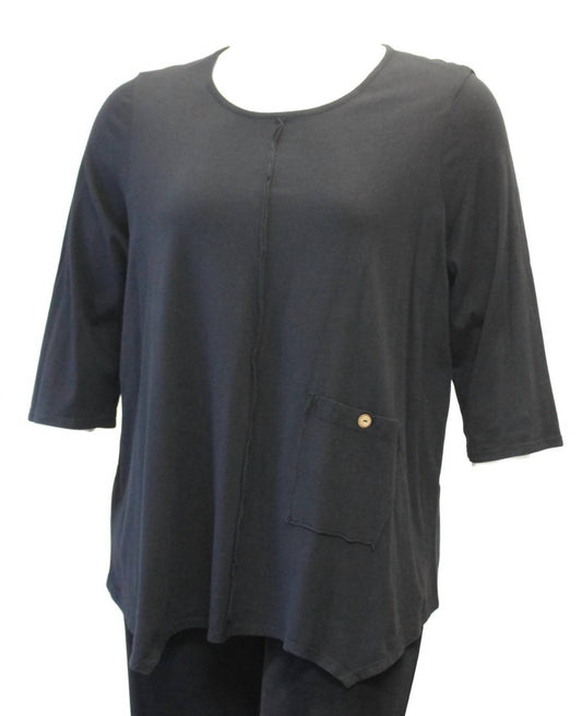 Women's Asymmetrical Pocket Cotton Top