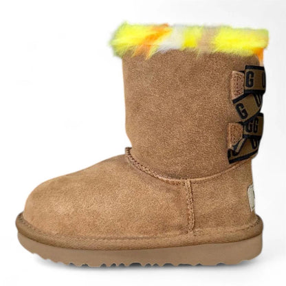 Toddler Kid's Bailey Bow Plaid Punk Boot