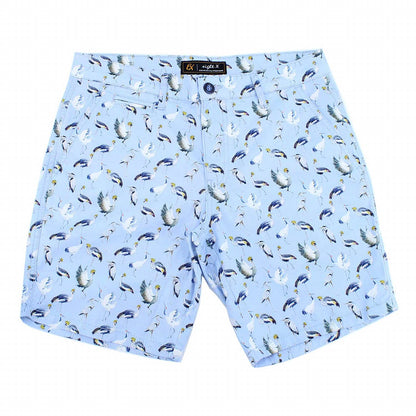 Men's Crane Print Shorts