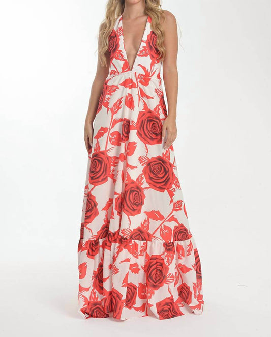 Steffany Milano - Romantic Rose Print Dress - Rack Hunt