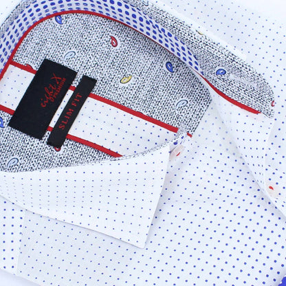 Ombre Polka Dot Button Down Shirt